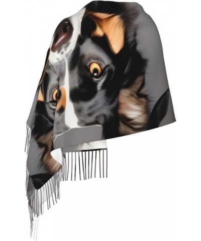 Drum Set-Standard Print Classic Tassel Scarf 77 X 27in Winter Warm Soft Thick Women'S Cashmere Shawl Dog Breed $12.60 Scarves