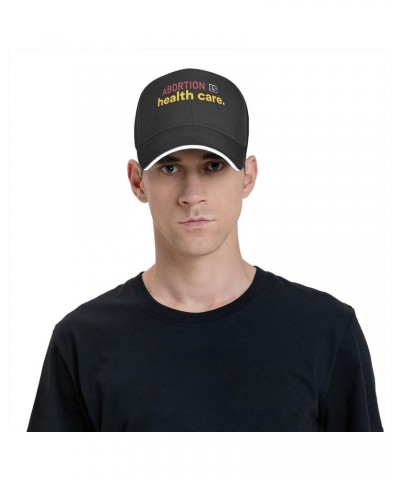 Abortion is Healthcare2 Comfortable Sandwich Bill Cap Perfect for Leisure Black $11.44 Baseball Caps