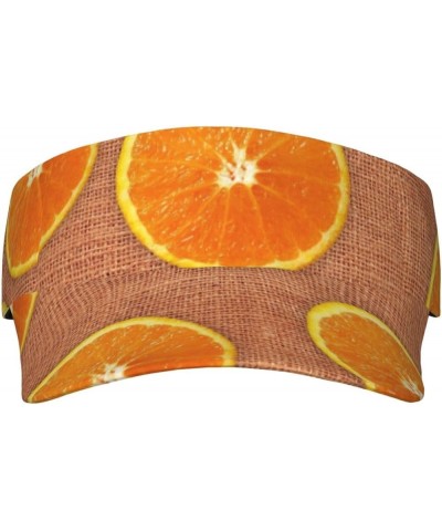 Light Yellow Flower Print Sunscreen Hollow Top Hat, Adult Sun Hat, Unisex Hollow Top Hat Lemons and Oranges $11.66 Sun Hats