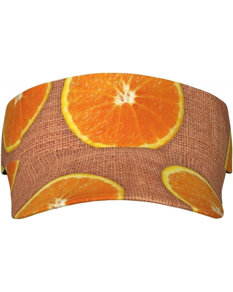 Light Yellow Flower Print Sunscreen Hollow Top Hat, Adult Sun Hat, Unisex Hollow Top Hat Lemons and Oranges $11.66 Sun Hats