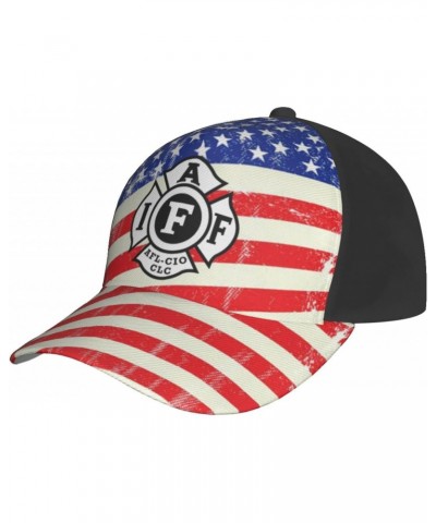 International Association of Firefighters Baseball Cap Adjustable Men Women Tucker Dad Hat Black $13.84 Baseball Caps