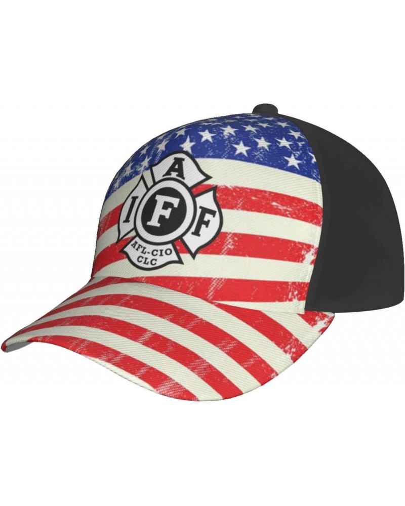 International Association of Firefighters Baseball Cap Adjustable Men Women Tucker Dad Hat Black $13.84 Baseball Caps