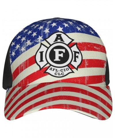 International Association of Firefighters Baseball Cap Adjustable Men Women Tucker Dad Hat Black $13.84 Baseball Caps