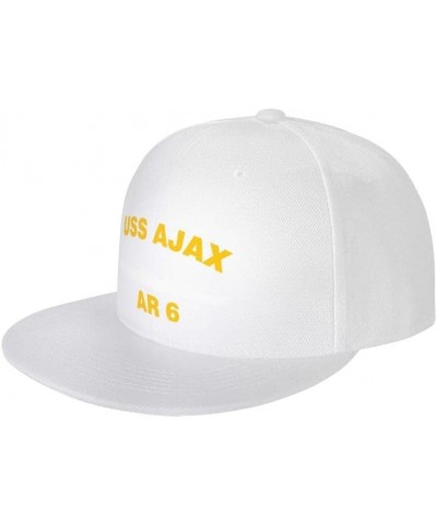 USS AJAX AR 6 Flag-Baseball Caps-Denim Hats Cowboy Knit hat Fisherman's hat White $16.98 Baseball Caps