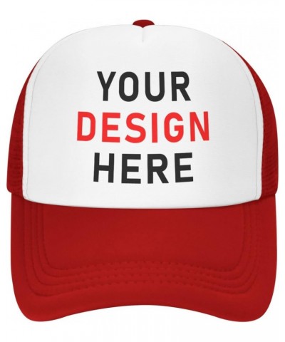 Custom Hat Add Your Name Logo Text or Image Here Personalized Sun Dad Trucker Hats $12.16 Baseball Caps