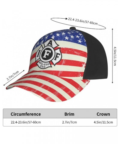 International Association of Firefighters Baseball Cap Adjustable Men Women Tucker Dad Hat Black $13.84 Baseball Caps