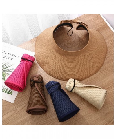 Womens Beach Sun Hat Floppy Wide Brim Outdoor UPF 50 Summer Hat for Women Foldable Roll up Travel Sun Hat C-hot Pink $10.25 S...