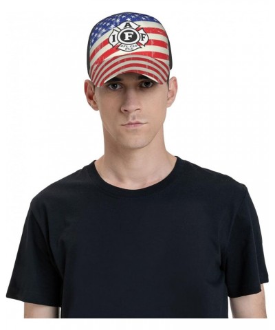 International Association of Firefighters Baseball Cap Adjustable Men Women Tucker Dad Hat Black $13.84 Baseball Caps