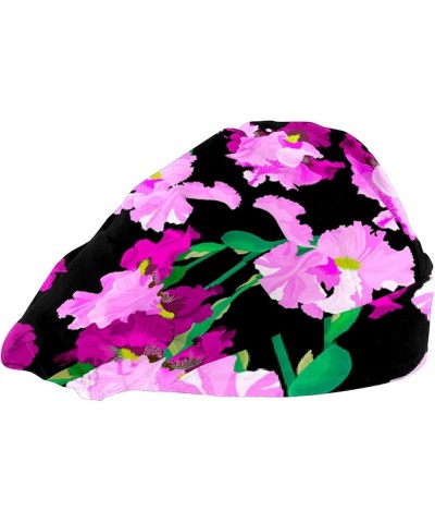 Adjustable Working Caps, Elastic Bandage Tie Back Hats, Cover Hair Bouffant Hats with Sweatband 99 Flower Leaves (363) $9.99 ...