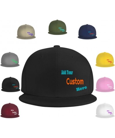 Custom Hat Your Design Here,Custom Name Hat,Add Your Own Text and Design,Classic Mens Womens Trucker Hat Black-045 $7.77 Base...