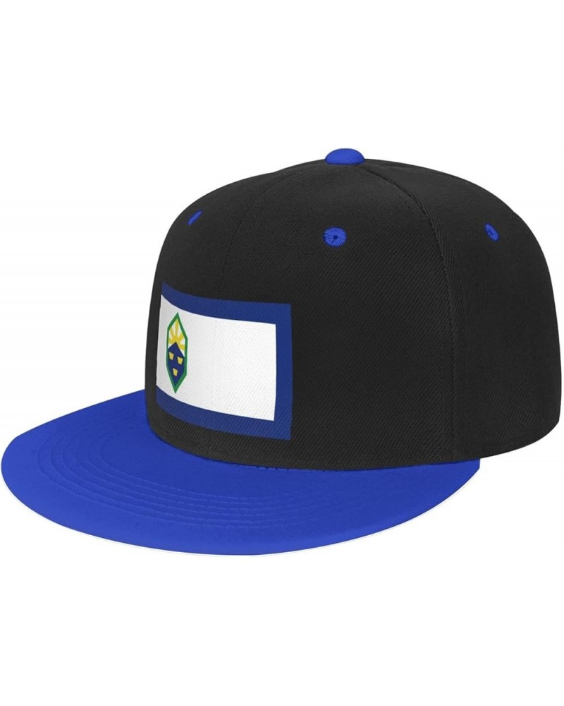 Flag of Colorado Springs, Colorado Baseball Cap for Men Women Snapback Hat Adjustable Flat Bill Hats Blue $12.61 Baseball Caps