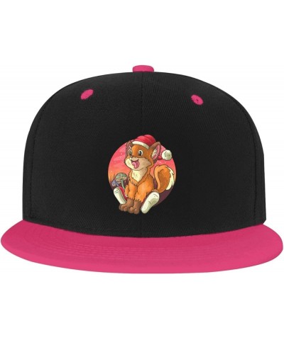 Naughty Dog Baseball Cap for Men Women Snapback Hat Adjustable Flat Bill Hats Pink $12.61 Baseball Caps