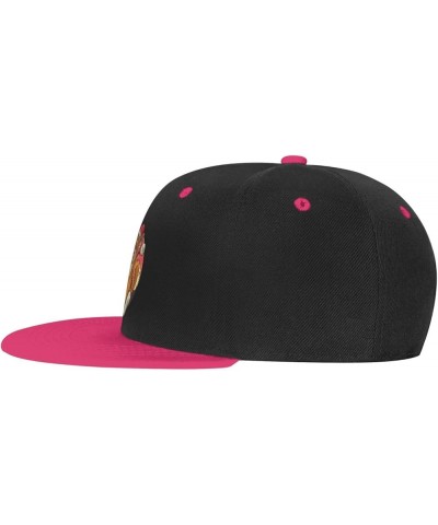 Naughty Dog Baseball Cap for Men Women Snapback Hat Adjustable Flat Bill Hats Pink $12.61 Baseball Caps