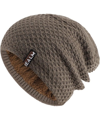 Beanie for Men Women Warm Cozy Knitted Cuffed Skull Cap Winter Hats Cap for Men Women Khaki 1 $7.90 Skullies & Beanies