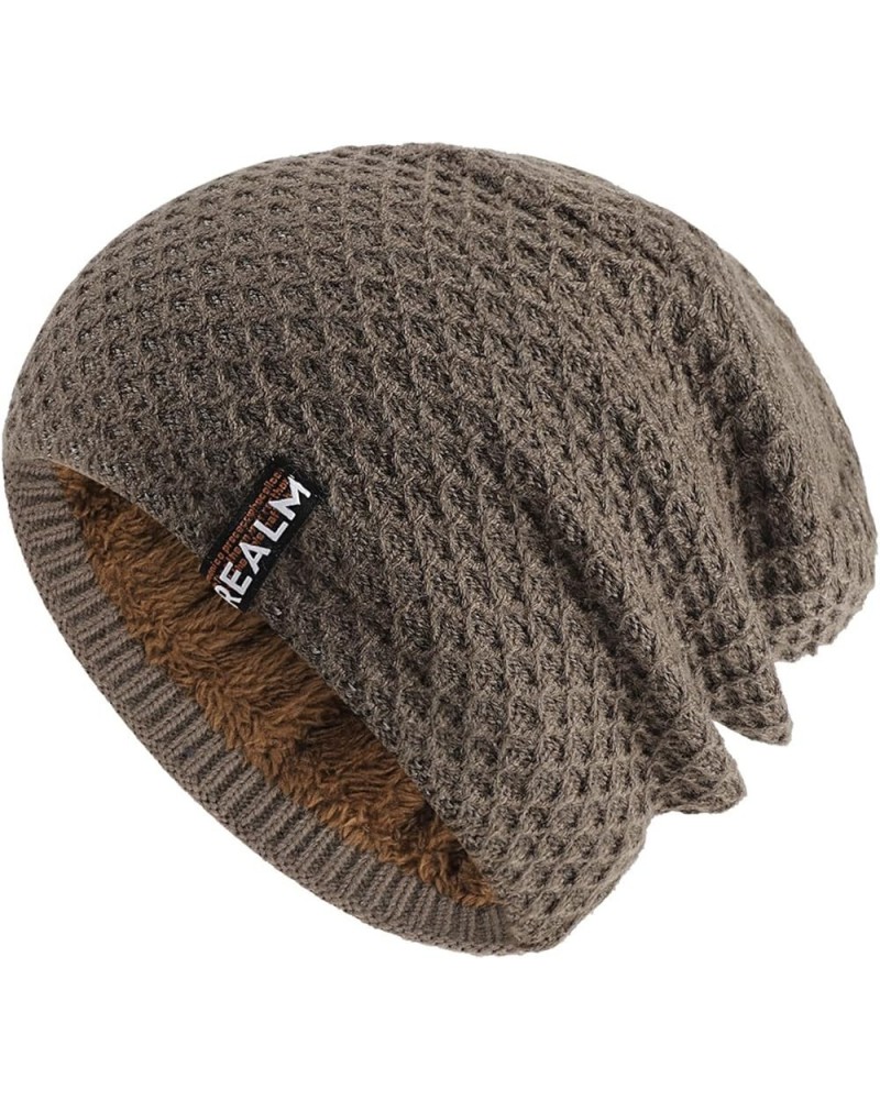 Beanie for Men Women Warm Cozy Knitted Cuffed Skull Cap Winter Hats Cap for Men Women Khaki 1 $7.90 Skullies & Beanies