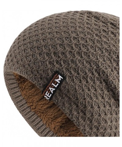 Beanie for Men Women Warm Cozy Knitted Cuffed Skull Cap Winter Hats Cap for Men Women Khaki 1 $7.90 Skullies & Beanies