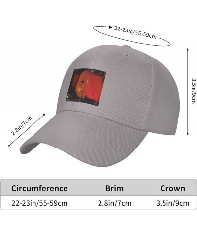 Baseball Cap for Ali.ce Cha.ins Hat Mans Rock Cap Polo Style Hat Adjustable Outdoor Unisex Cap Gray $15.83 Baseball Caps