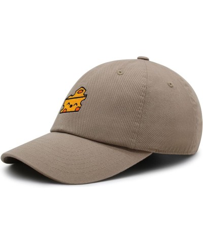 Cheese Premium Dad Hat Embroidered Baseball Cap Foodie Cheesy Wine Khaki $14.24 Baseball Caps