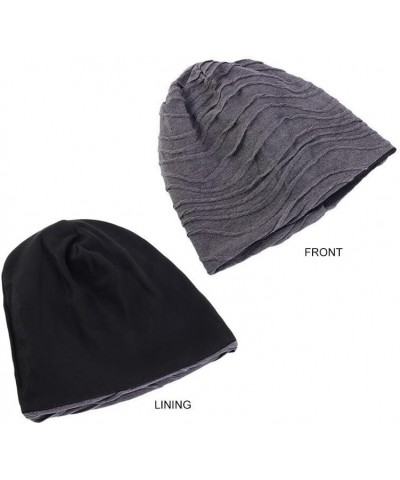 MSBRIC Unisex Fleece Double Layer Casual Sports Warm Hat Soft Thick Knitted Stripe Outdoor Cycing Bonnet Plain Cap - Color 28...