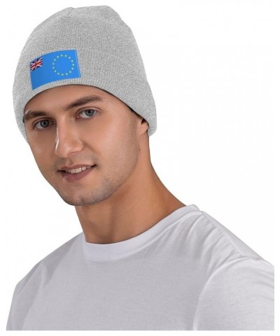 Proposed Flag of The Cook Islands (1973) Beanie Hat for Men Women Soft Cozy Skull Cap Winter Warm Knit Hats Gray $9.56 Skulli...