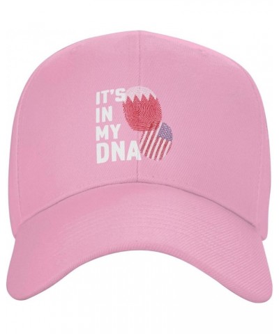 Bahrain It's in My DNA Baseball Caps for Men Women Hat Adjustable Cap Trucker Hats Dad Cap Pink $10.77 Baseball Caps