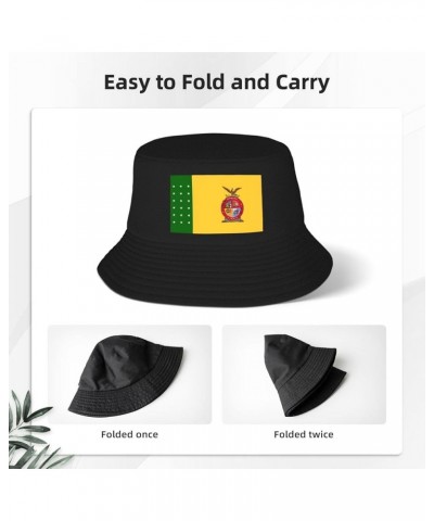 Flag of Sinaloa Fisherman HatUnisex Packable Outdoor Fashio Sunshade Fisherman Hat Black $13.67 Bucket Hats