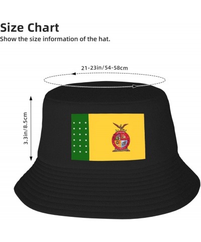 Flag of Sinaloa Fisherman HatUnisex Packable Outdoor Fashio Sunshade Fisherman Hat Black $13.67 Bucket Hats