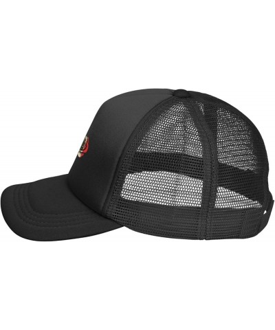 Trucker Hat Mesh Baseball Cap Adjustable Dad Hat Unisex Black Black $12.31 Baseball Caps