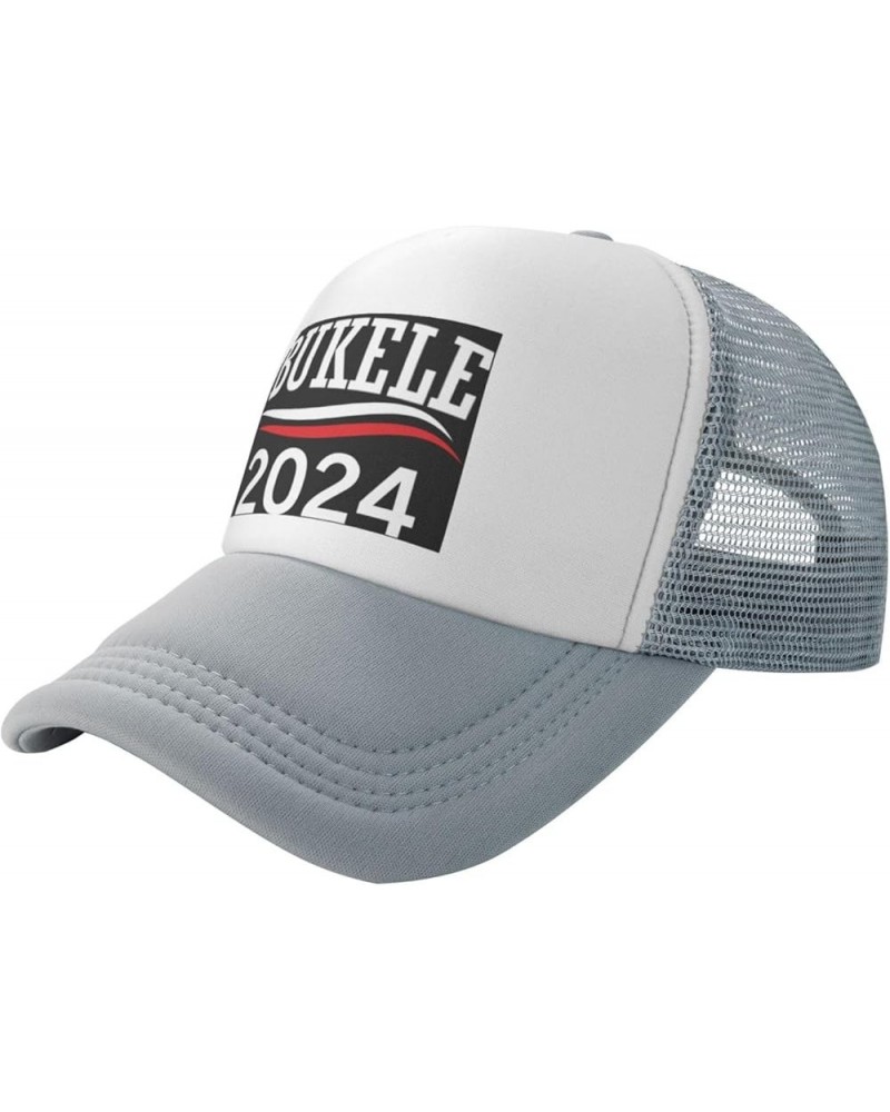 Nayib Bukele 2024 for President Gifts Trucker Hat Mesh Baseball Cap Men Ponytail Hat Adjustable Women Sun Hat Black Gray $10....