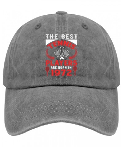 The Best Tennis Players are in 1972 Hats Youth Golf Hat Pigment Black Running Hat Men Gifts for Son Baseball Hat $9.59 Sun Hats