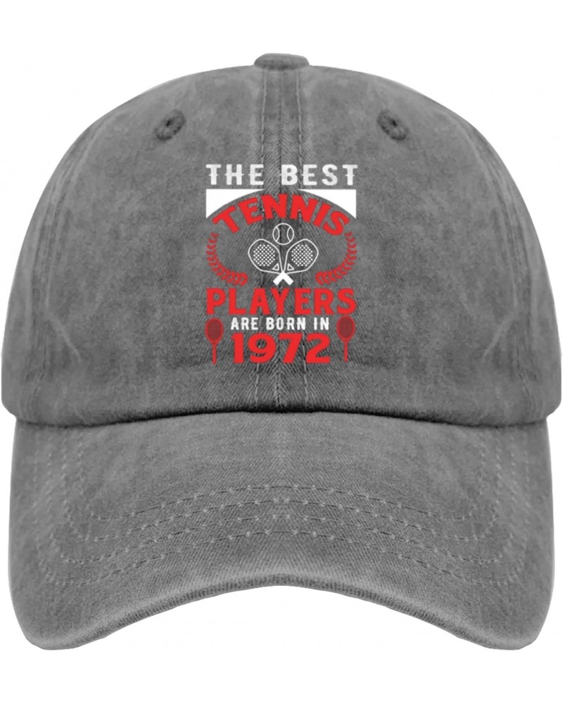 The Best Tennis Players are in 1972 Hats Youth Golf Hat Pigment Black Running Hat Men Gifts for Son Baseball Hat $9.59 Sun Hats