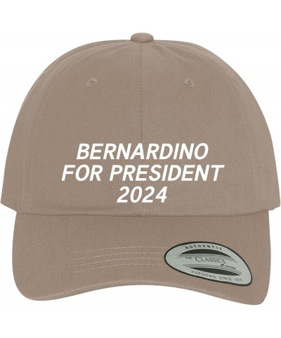 Bernardino for President 2024 - Comfortable Dad Hat Baseball Cap Khaki $18.25 Baseball Caps