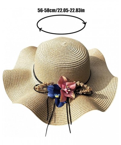 Panama Hat Sun Hats for Women Men Wide Brim Fedora Hat UV UPF 50+ Foldable Packable Summer Straw Beach Hat C-yellow $10.25 Su...