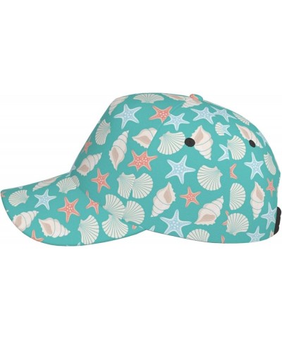 Ocean Fish Starfish Pearl Baseball Cap for Women Men Fashion Casual Trucker Hats Adjustable Hip Hop Snapback Hat Ocean Cute S...