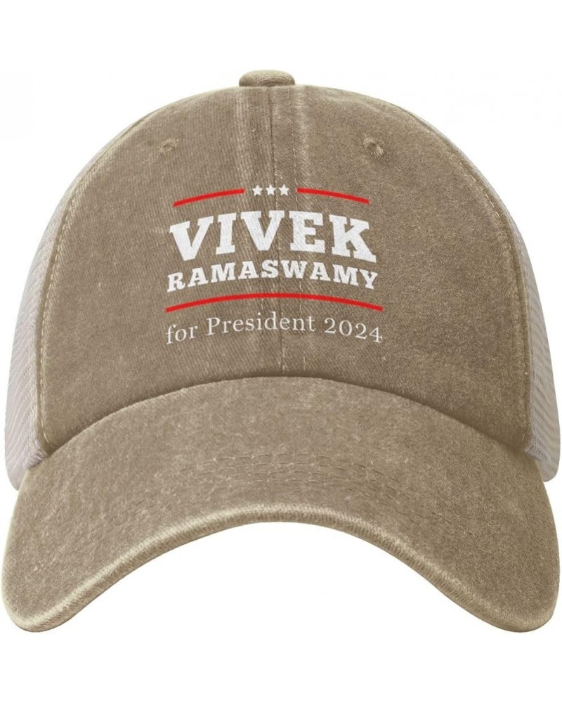 Vivek Ramaswamy for President 2024 Gifts Cowboy Hat Vintage Mesh Baseball Cap Women Trucker Hat Men Dad Hat Black Natural $11...