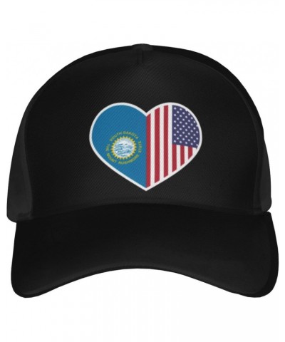 I Love America and South Dakotah Baseball Cap for Men Women Adjustable Dad Hat Outdoor Casual Trucker Caps Sun Hats Black $14...