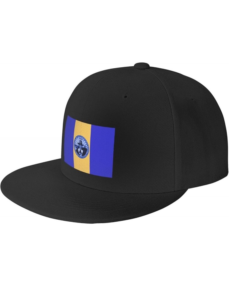 Flag of Southampton, New York Snapback Hats for Men Baseball Cap Trucker Hat Flat Brim Hats Black $12.59 Baseball Caps