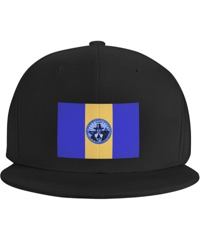 Flag of Southampton, New York Snapback Hats for Men Baseball Cap Trucker Hat Flat Brim Hats Black $12.59 Baseball Caps