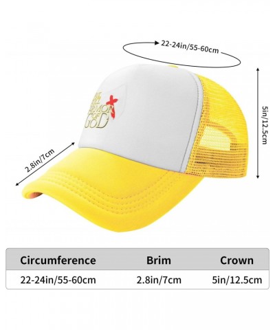 Put On The Full Armor of God Christian Religious Baseball Hats for Men Adjustable Gift for Women Trucker Cap Yellow $11.45 Ba...