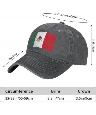 Flag of Mexico Print Unisex Hats Personalized Baseball Cap Adjustable Outdoor Cap Trucker Baseball Hats Deep Heather $10.67 B...