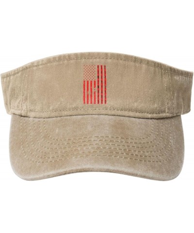 Remember Everyone Deployed USA Flag Sun Hat Sun Visor Hats for Women Men Baseball Cap Golf Hats Natural $11.60 Visors