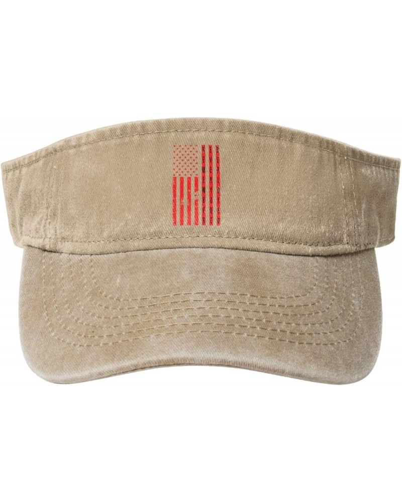 Remember Everyone Deployed USA Flag Sun Hat Sun Visor Hats for Women Men Baseball Cap Golf Hats Natural $11.60 Visors