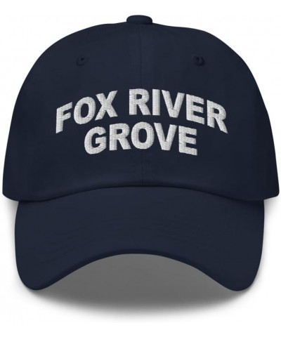 Fox River Grove Illinois Hat Fox River Grove IL Cap Embroidered Dad Hat Adjustable Strap Closure Unisex Navy $21.19 Baseball ...