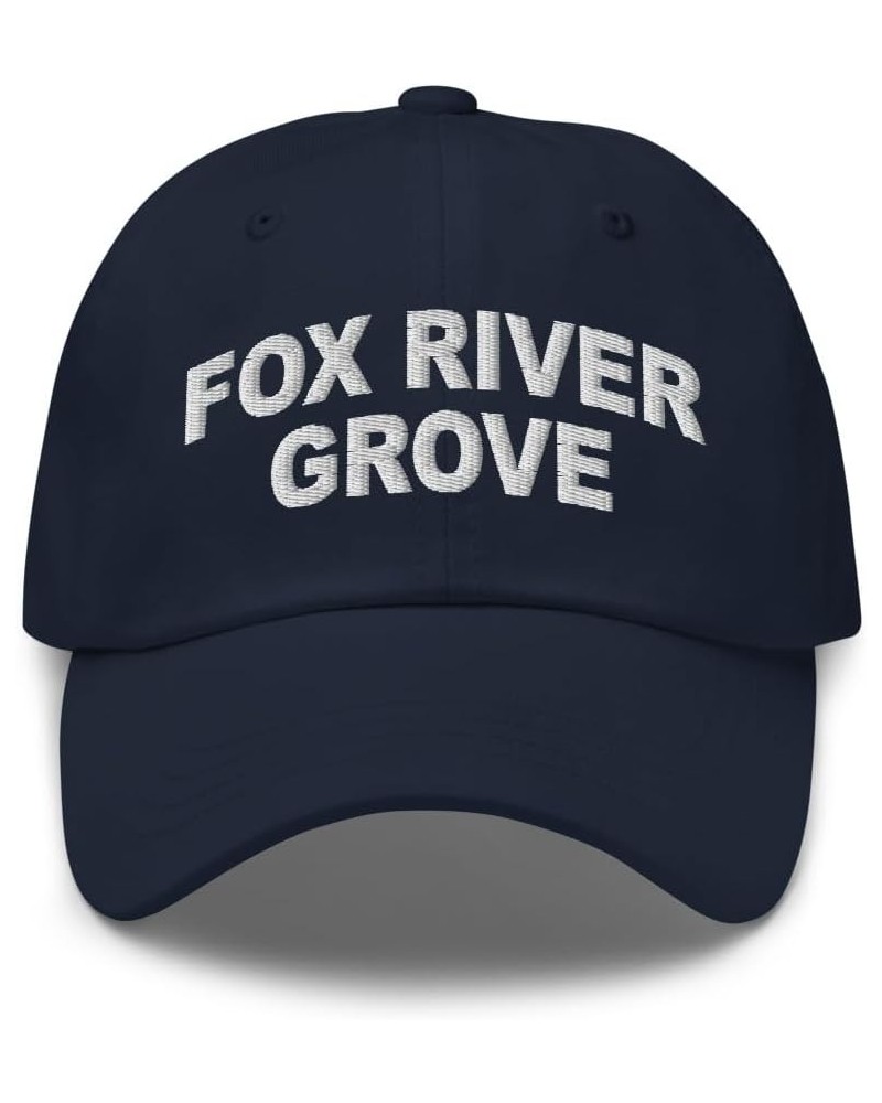 Fox River Grove Illinois Hat Fox River Grove IL Cap Embroidered Dad Hat Adjustable Strap Closure Unisex Navy $21.19 Baseball ...