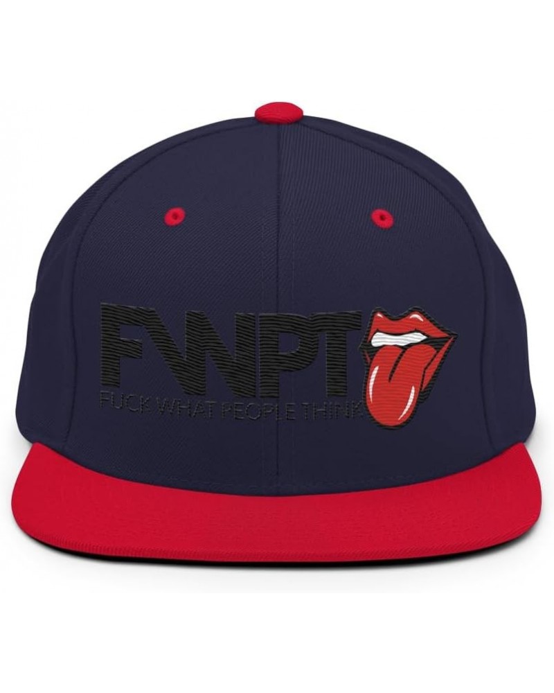 THEFWPT F*ck What People Think Snapback Hat Navy/ Red $20.88 Baseball Caps