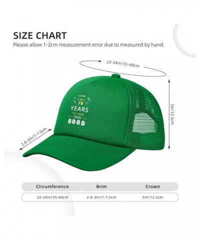 Dad Hat/Cap Mesh Baseball Cap Adjustable Trucker Hat Unisex Green $11.90 Baseball Caps