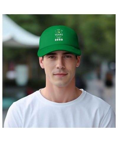 Dad Hat/Cap Mesh Baseball Cap Adjustable Trucker Hat Unisex Green $11.90 Baseball Caps