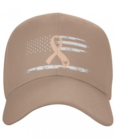 Uterine Cancer Awareness Hat Unisex Dad Truck Casual Hat Baseball Cap Natural $13.33 Baseball Caps