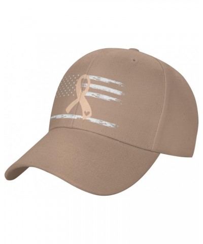 Uterine Cancer Awareness Hat Unisex Dad Truck Casual Hat Baseball Cap Natural $13.33 Baseball Caps