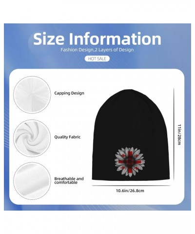 Vintage Sunflower Georgia Flag Chic Knit Beanies: Cozy Skull Caps for Winter Warmth at Home & Outdoors!10 Black $13.27 Skulli...